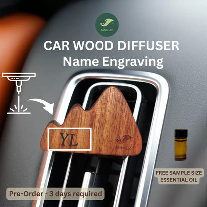 Car Wood Diffuser (Mountain)